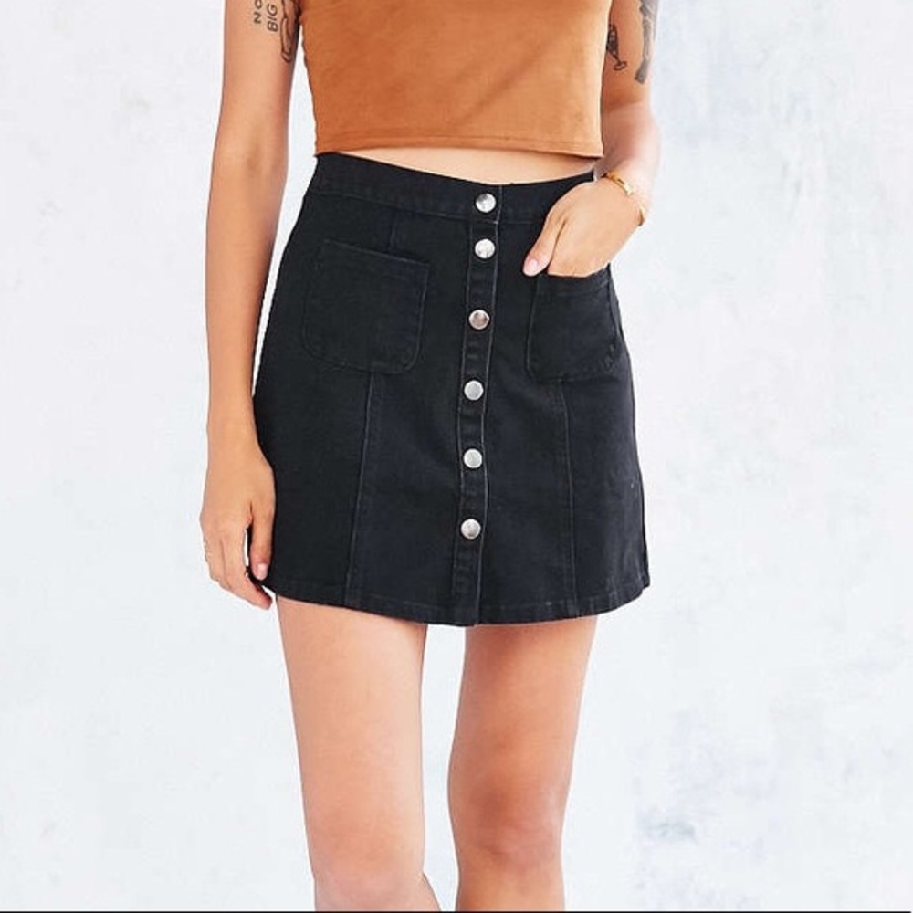 Urban Outfitters BDG black denim skirt